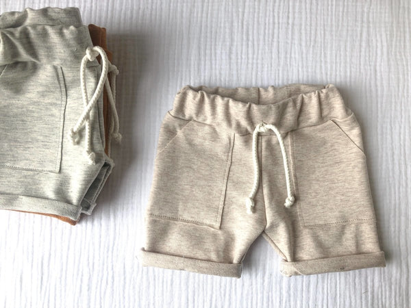 French Terry Shorts | Oat - Little Nomad