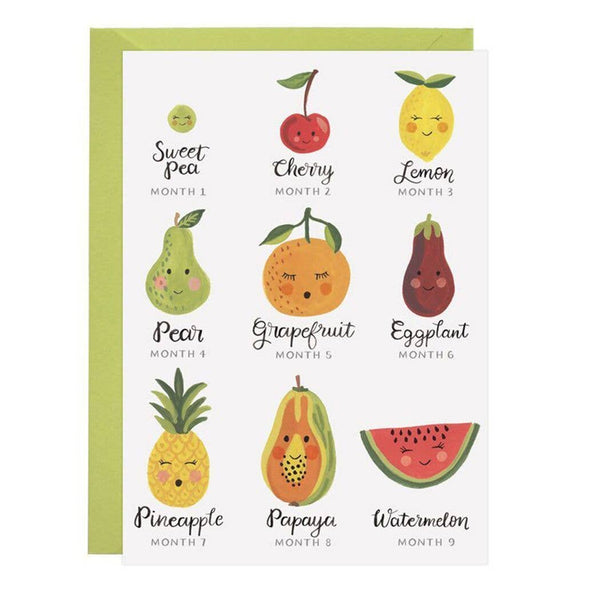 6 month store baby fruit chart