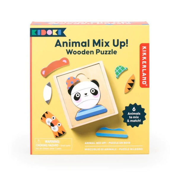 Animal Mix Up! Wooden Puzzle - Little Nomad