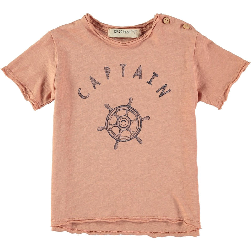Captain Tee - Coral - Little Nomad