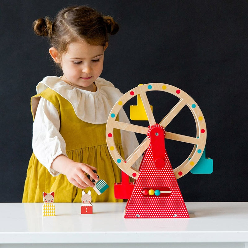 Carnival Play Set - Wooden Ferris Wheel - Little Nomad