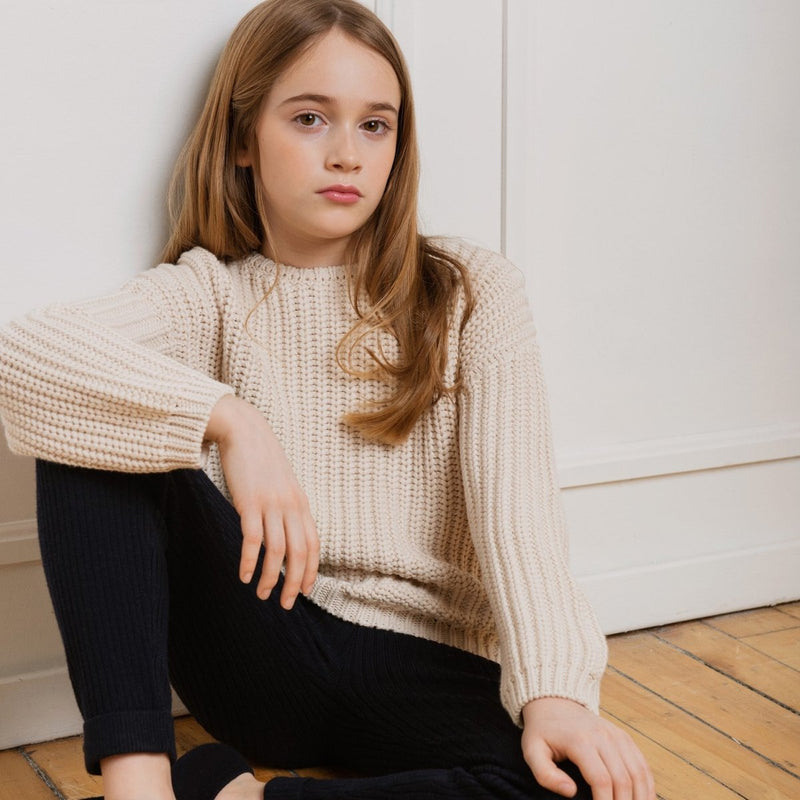 Chunky Knit Sweater | Cream - Little Nomad