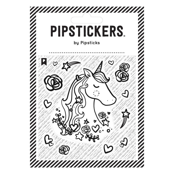 Color-in Unicorn Stickers - Little Nomad