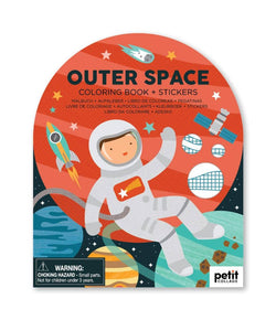 Coloring Book with Stickers Outer Space - Little Nomad