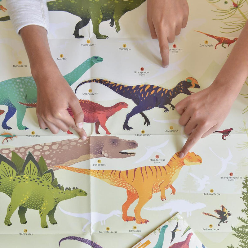 Dinosaurs Discovery Sticker Poster - Little Nomad