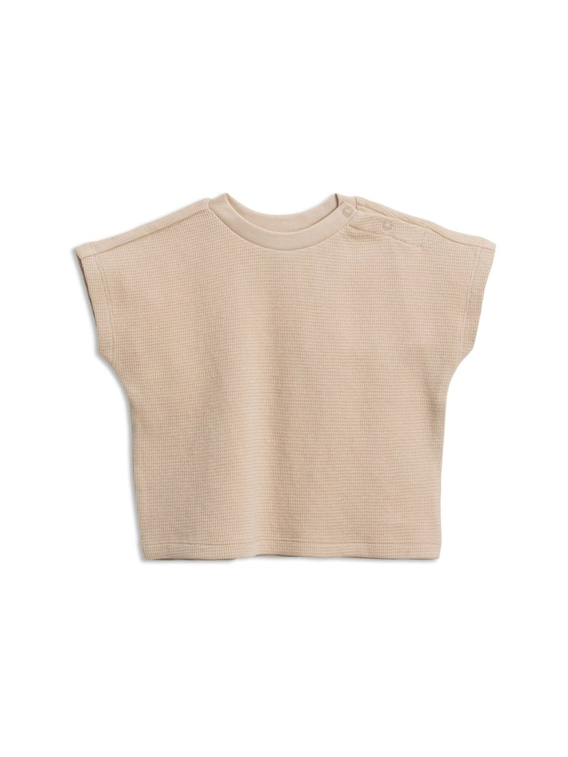 Dylan Dolman Waffle Tee - Clay - Little Nomad