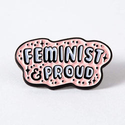 Feminist & Proud Enamel Pin - Little Nomad