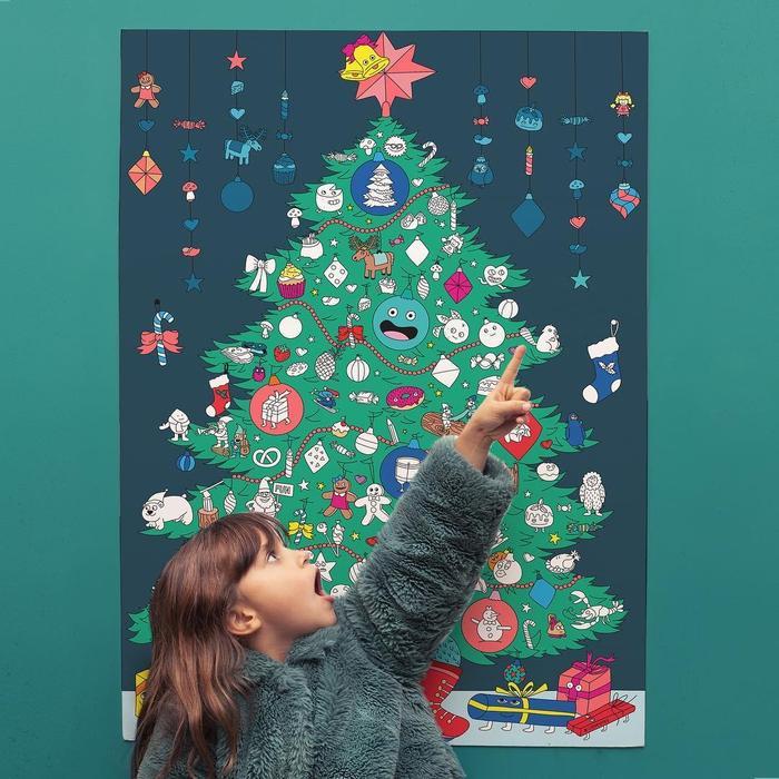 OMY - Sticker poster - Christmas Tree  Christmas tree poster, Christmas  tree shop, Poster stickers