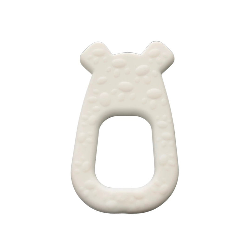 Happy Bear Teether | White - Little Nomad