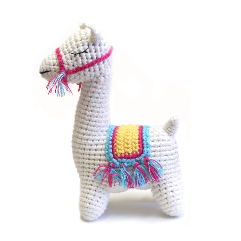 Llama Hand Crocheted Rattle - Little Nomad