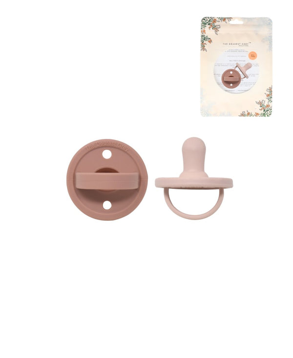Mod Silicone Pacifier | Rosewood & Honeysuckle - Little Nomad