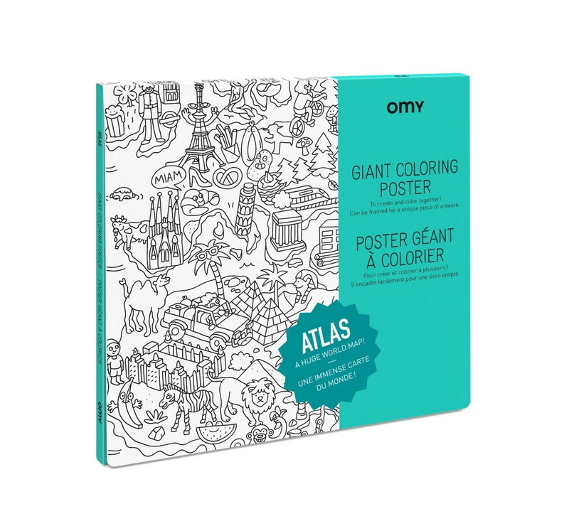 OMY Coloring Poster - Atlas - Little Nomad