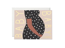 Red Cap Cards - Baby Bump Card - Little Nomad