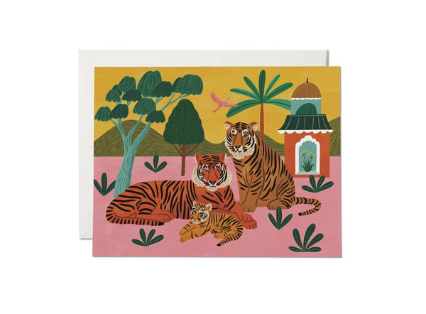 Red Cap Cards - Tiger Family Card - Little Nomad