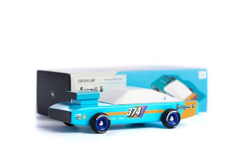 Seagull Blue Racing Car - Little Nomad