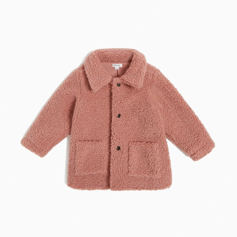 Sherpa Coat | Dusty Pink - Little Nomad