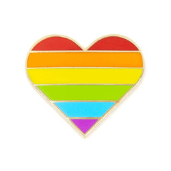 These Are Things - Rainbow Pride Heart Enamel Pin - Little Nomad