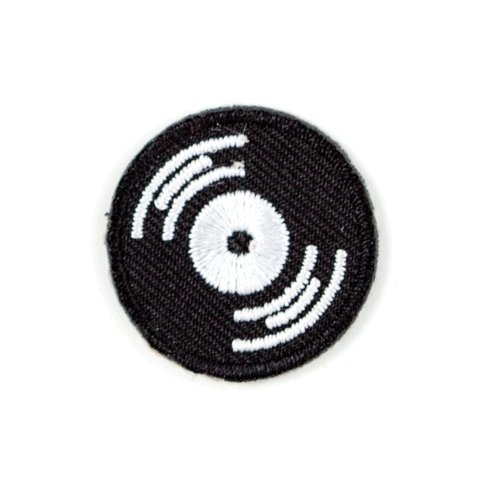 These Are Things - Record Embroidered Sticker Patch - Little Nomad