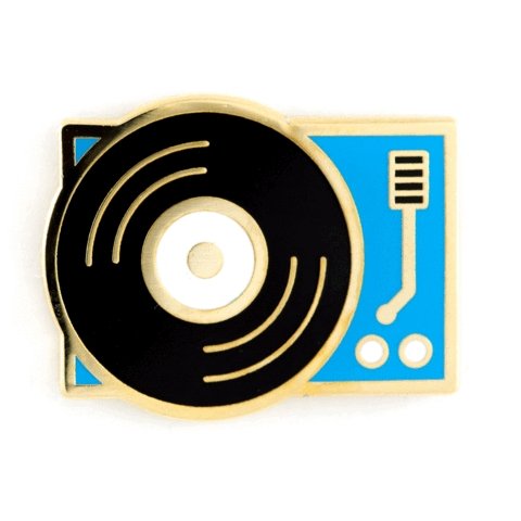 These Are Things - Record Player Enamel Pin - Little Nomad