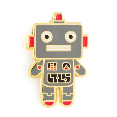 These Are Things - Robot Baby Enamel Pin - Little Nomad