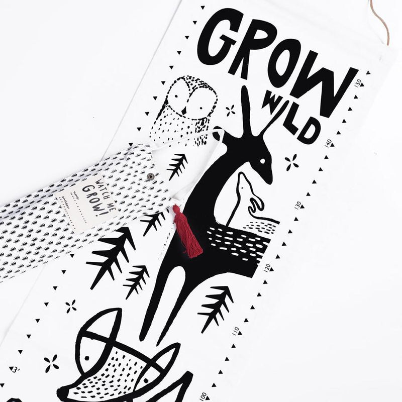 Wee Gallery - Woodland Canvas Growth Chart - Little Nomad